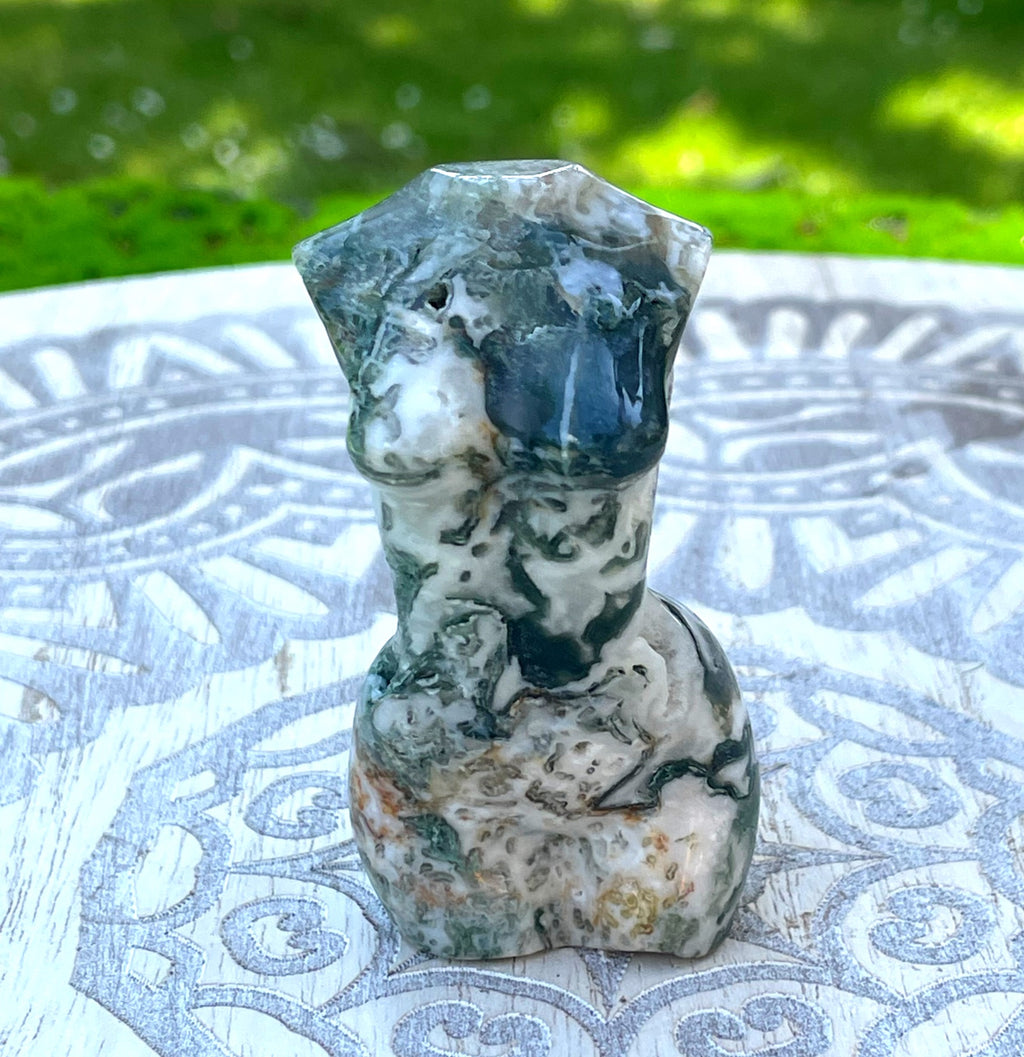 Moss Agate Goddess Body image 0