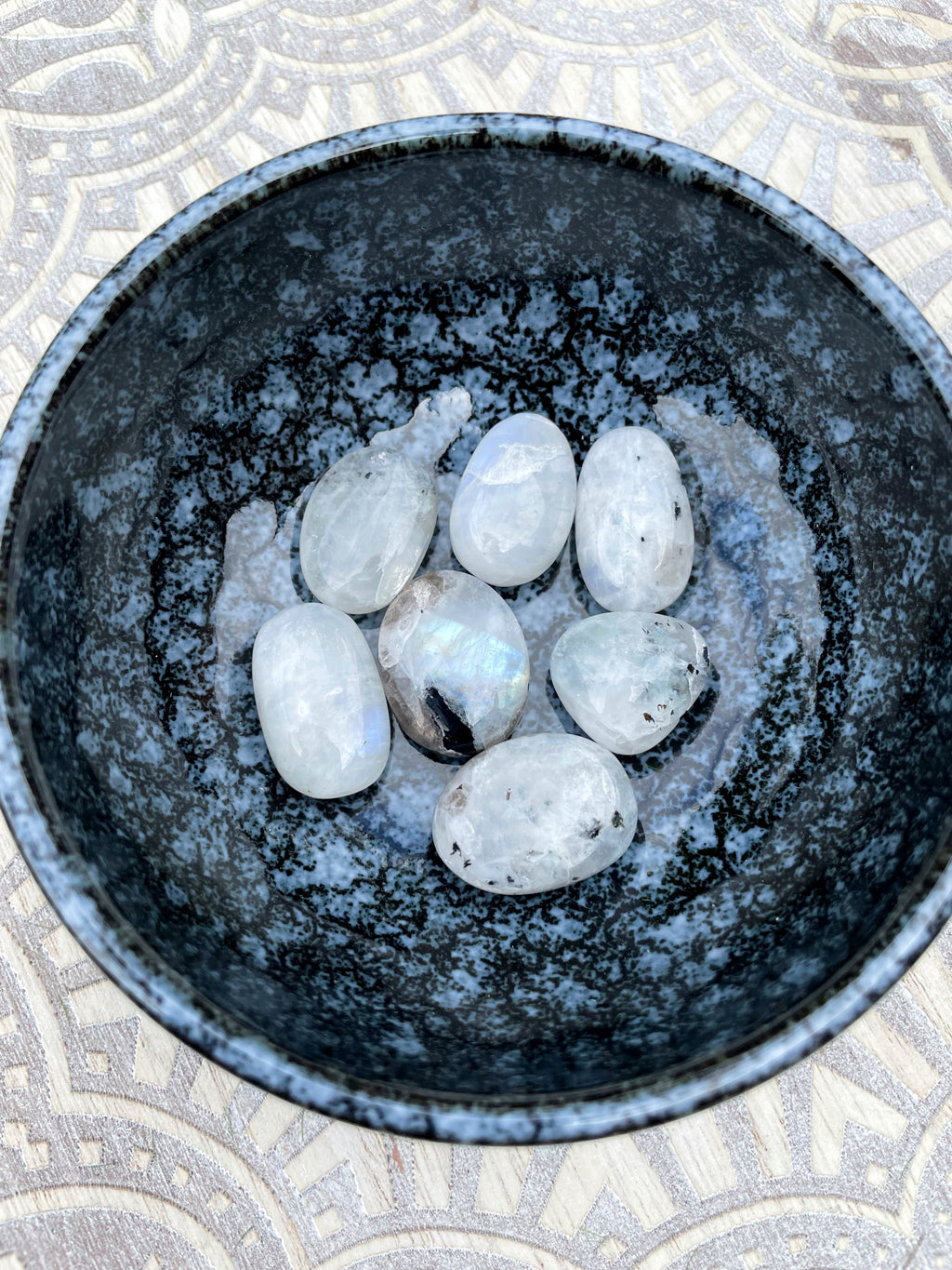 Rainbow Moonstone Tumblestone image 1