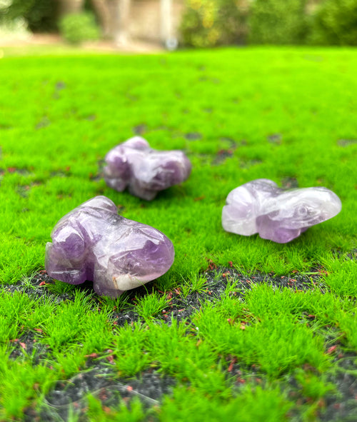 Amethyst Frog Carving image 0