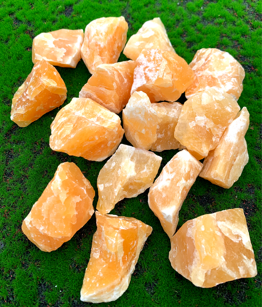 Raw Orange Calcite Chunk image 1