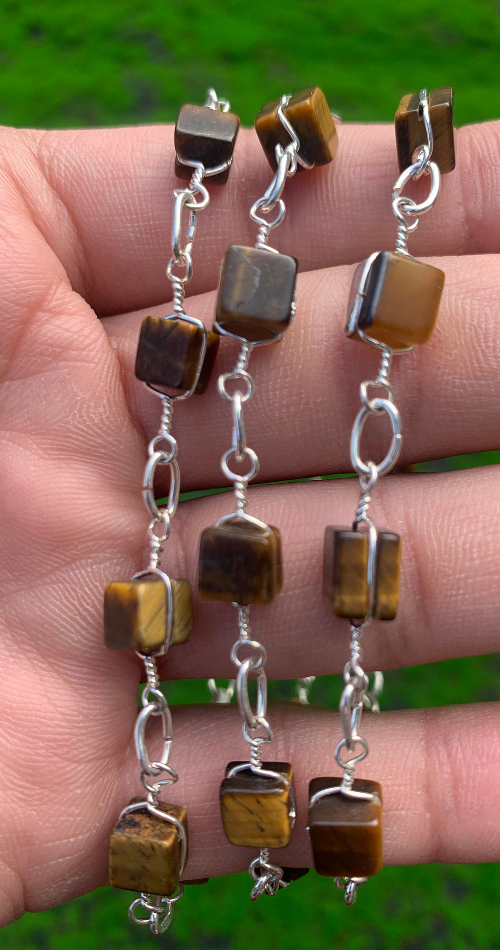 Tigers Eye Mini Cube Bracelet image 0