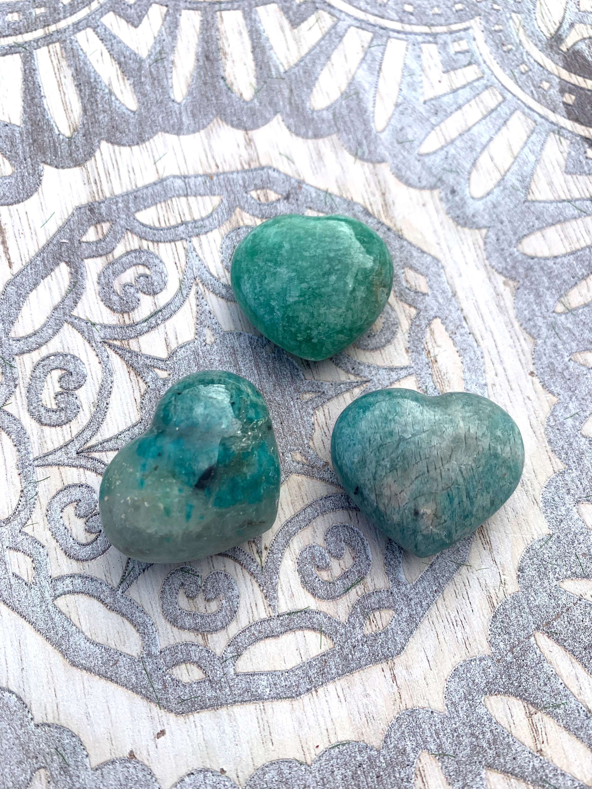 Amazonite Heart Carving image 0