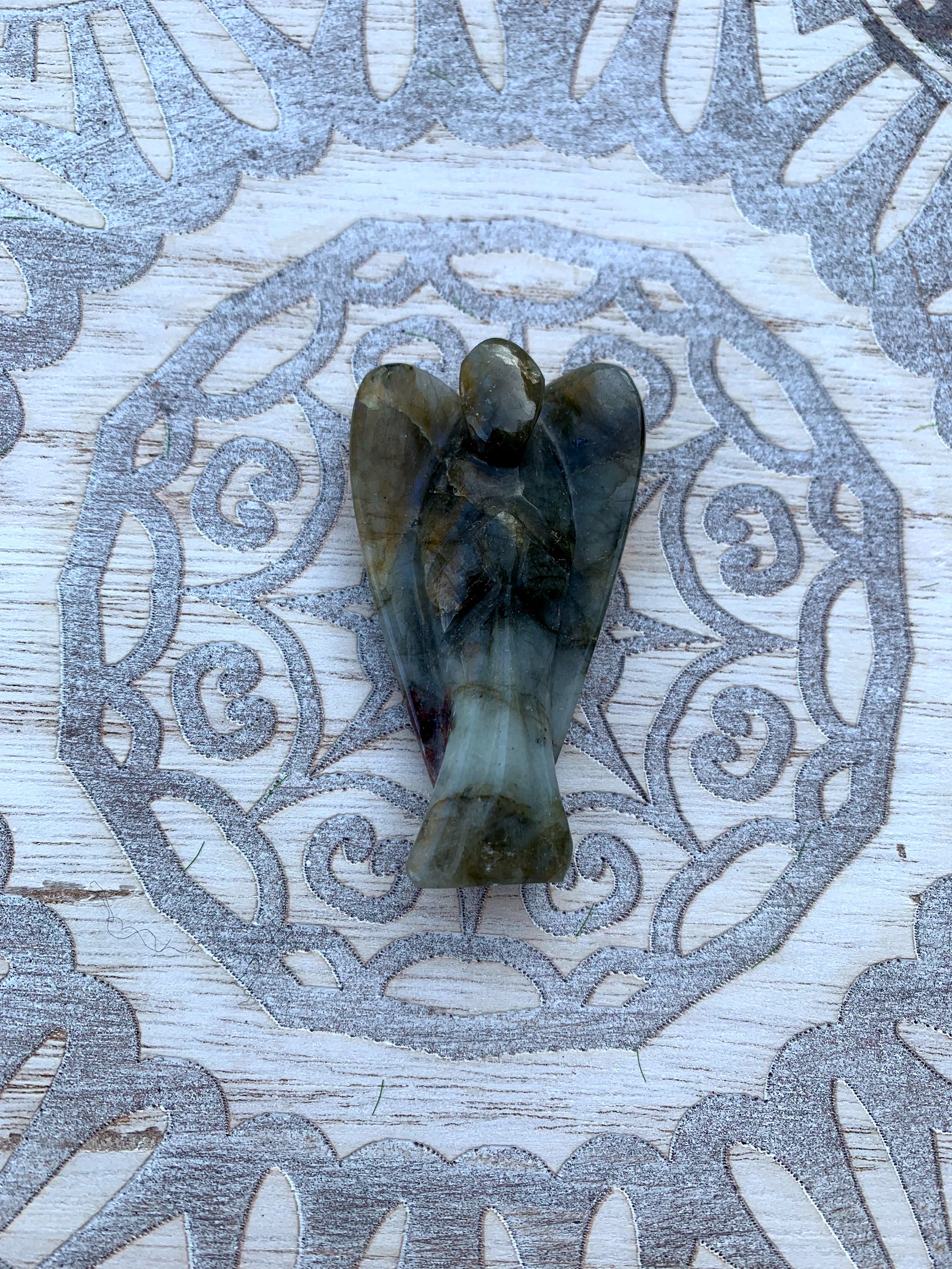 Labradorite Angel Carving image 1