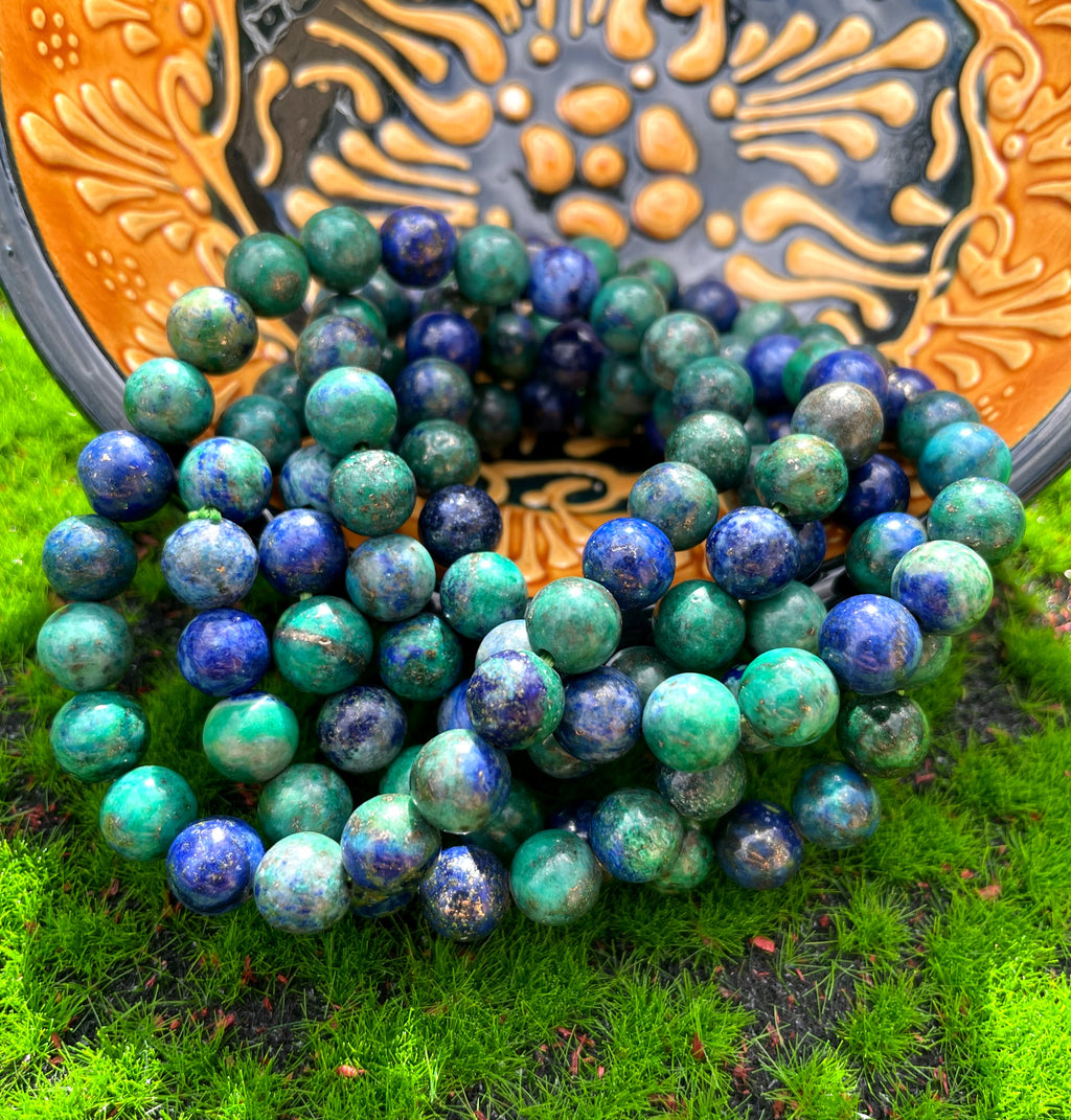 Malachite Mixed Lapis Lazuli Bracelet image 1
