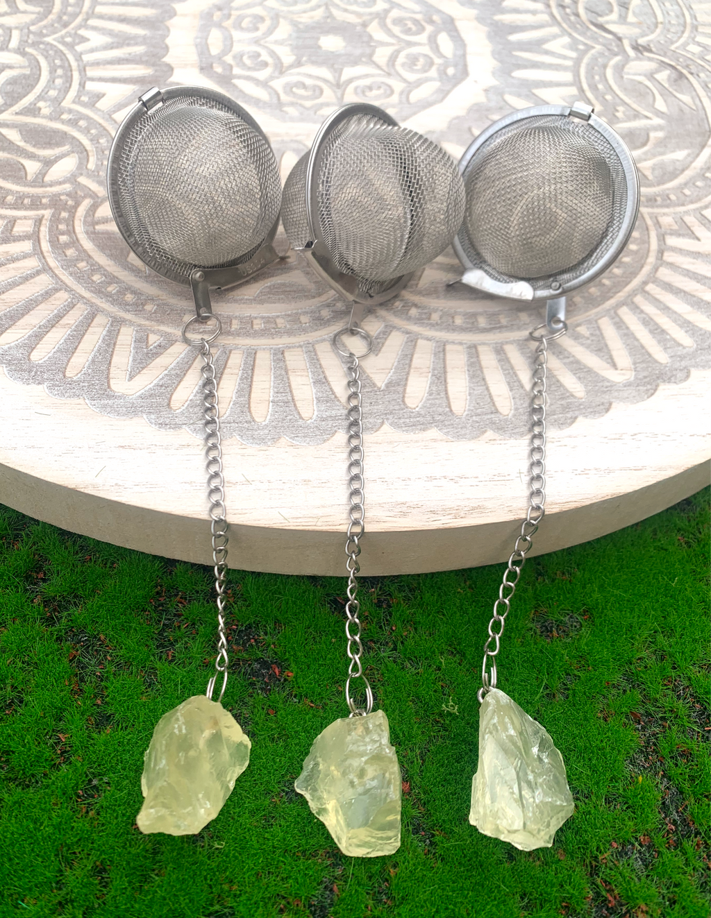 Citrine Mesh Ball Tea Infuser image 0