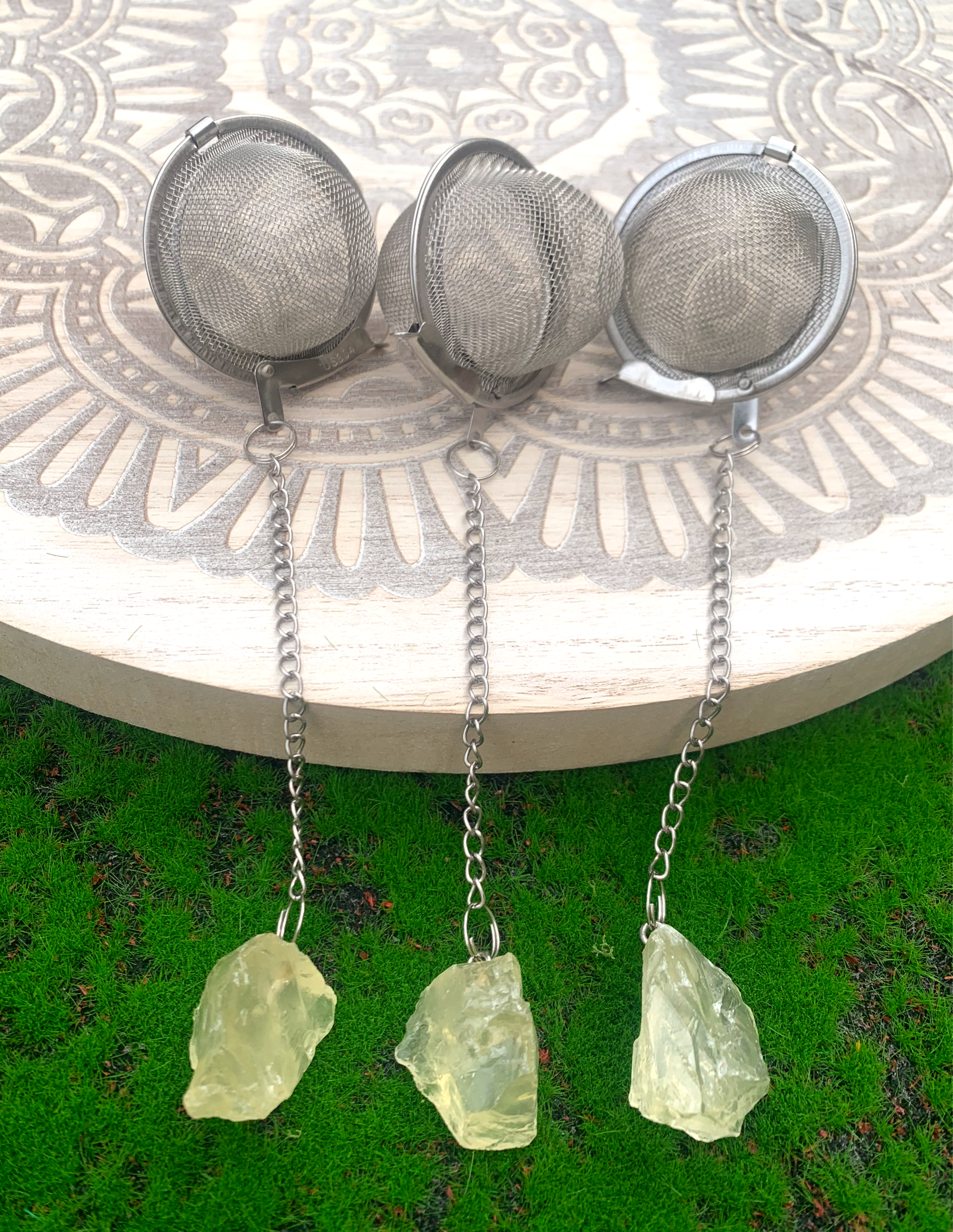 Citrine Mesh Ball Tea Infuser image 0