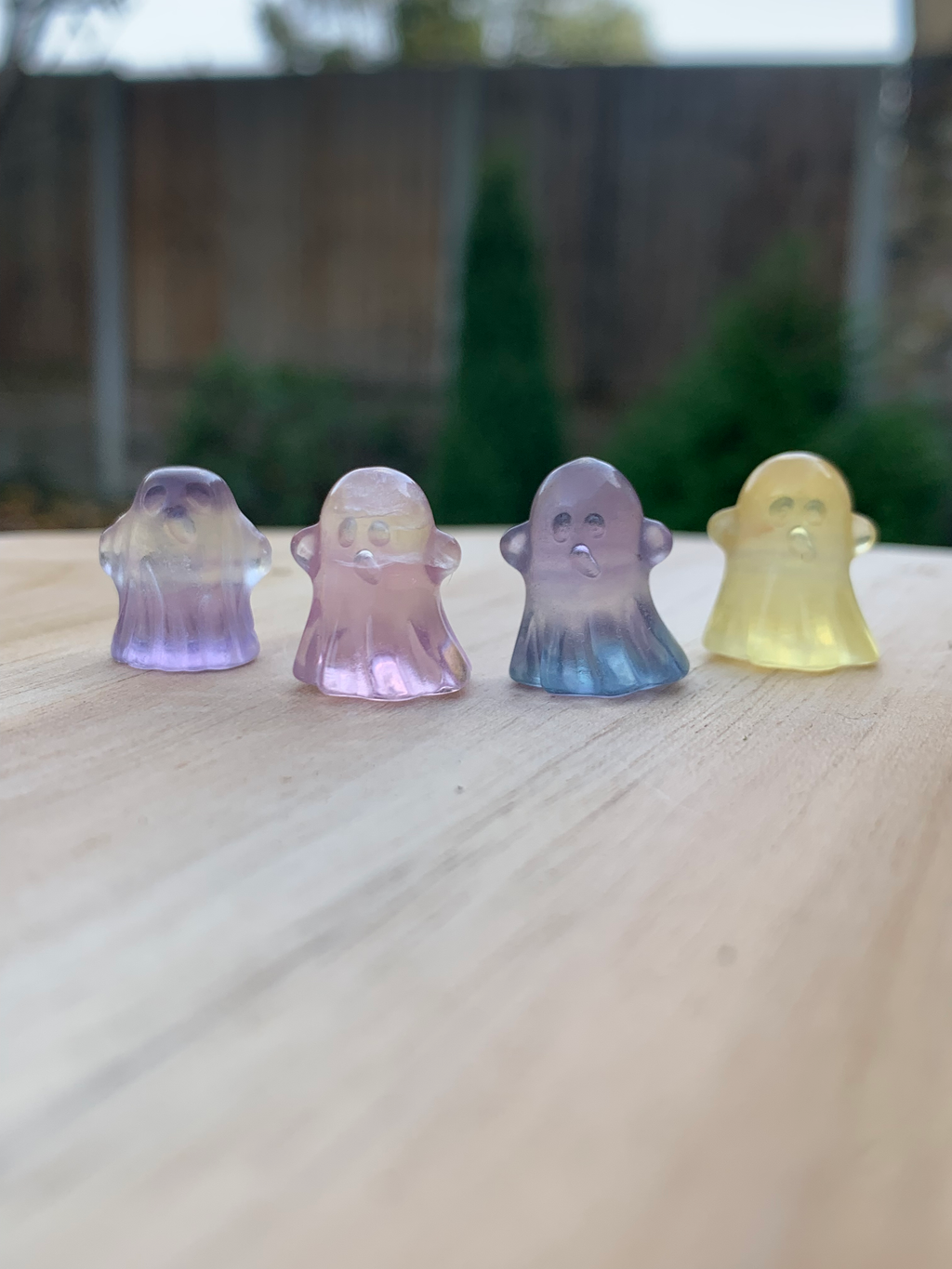 Fluorite Ghost Carvings (Mini) image 1