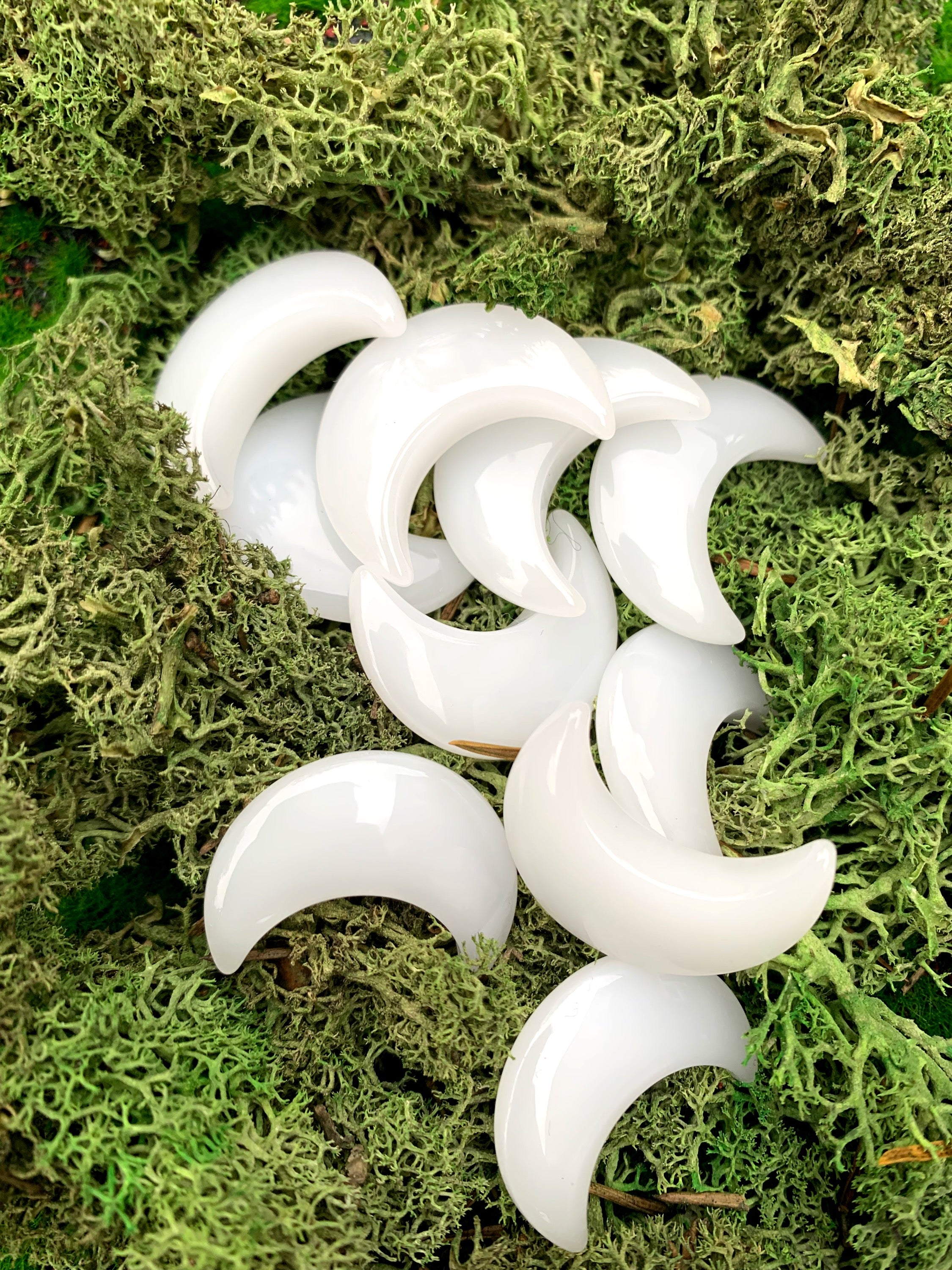 White Jade Moon Carvings image 0