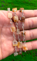 Citrine Mini Cube Bracelet image 0