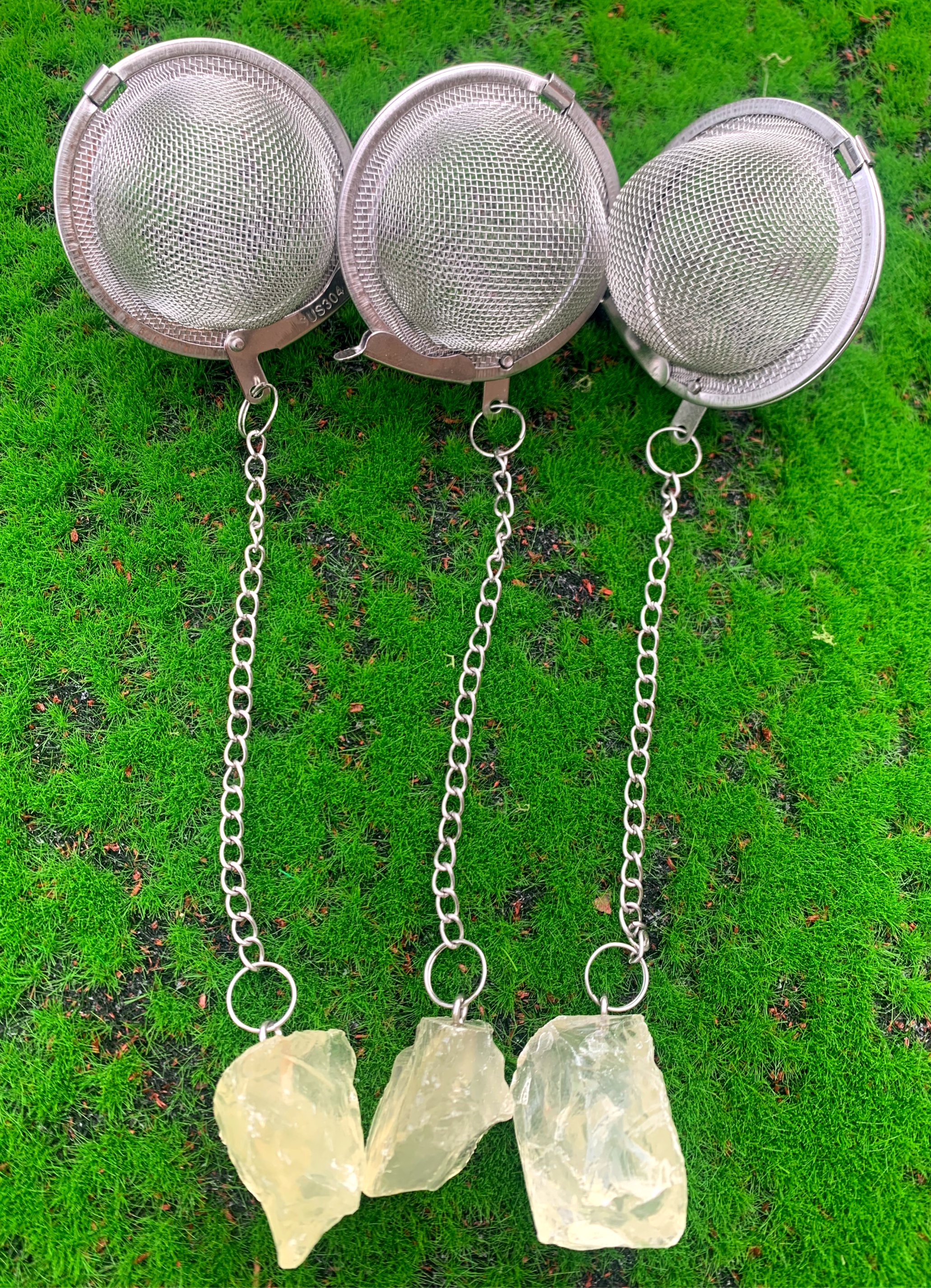 Citrine Mesh Ball Tea Infuser image 1