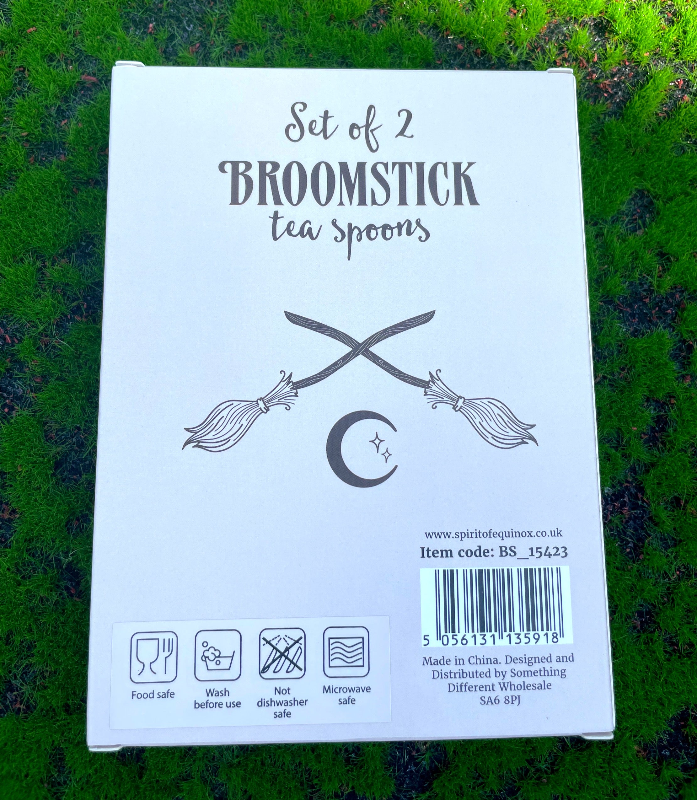 Broomstick Tea Spoon Set of Two image 1
