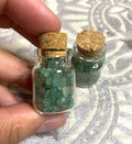 Green Aventurine Chip Corked Bottle image 0