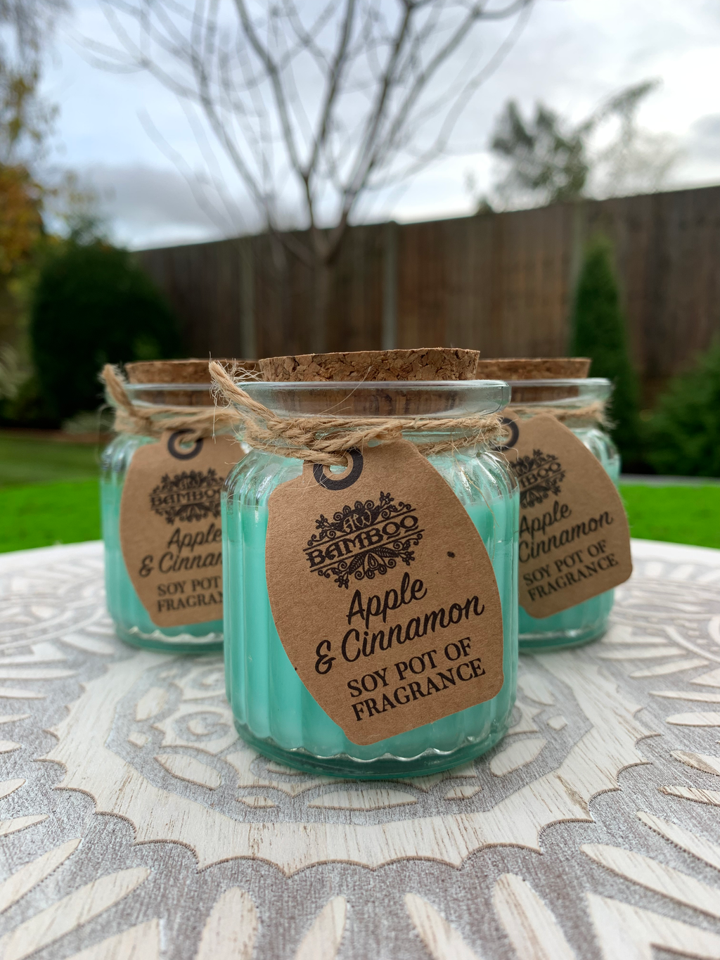 Apple & Cinnamon Soy Candle image 1