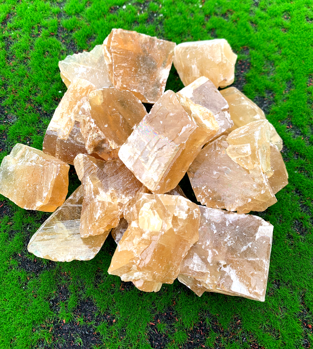 Raw Honey Calcite Chunk image 1