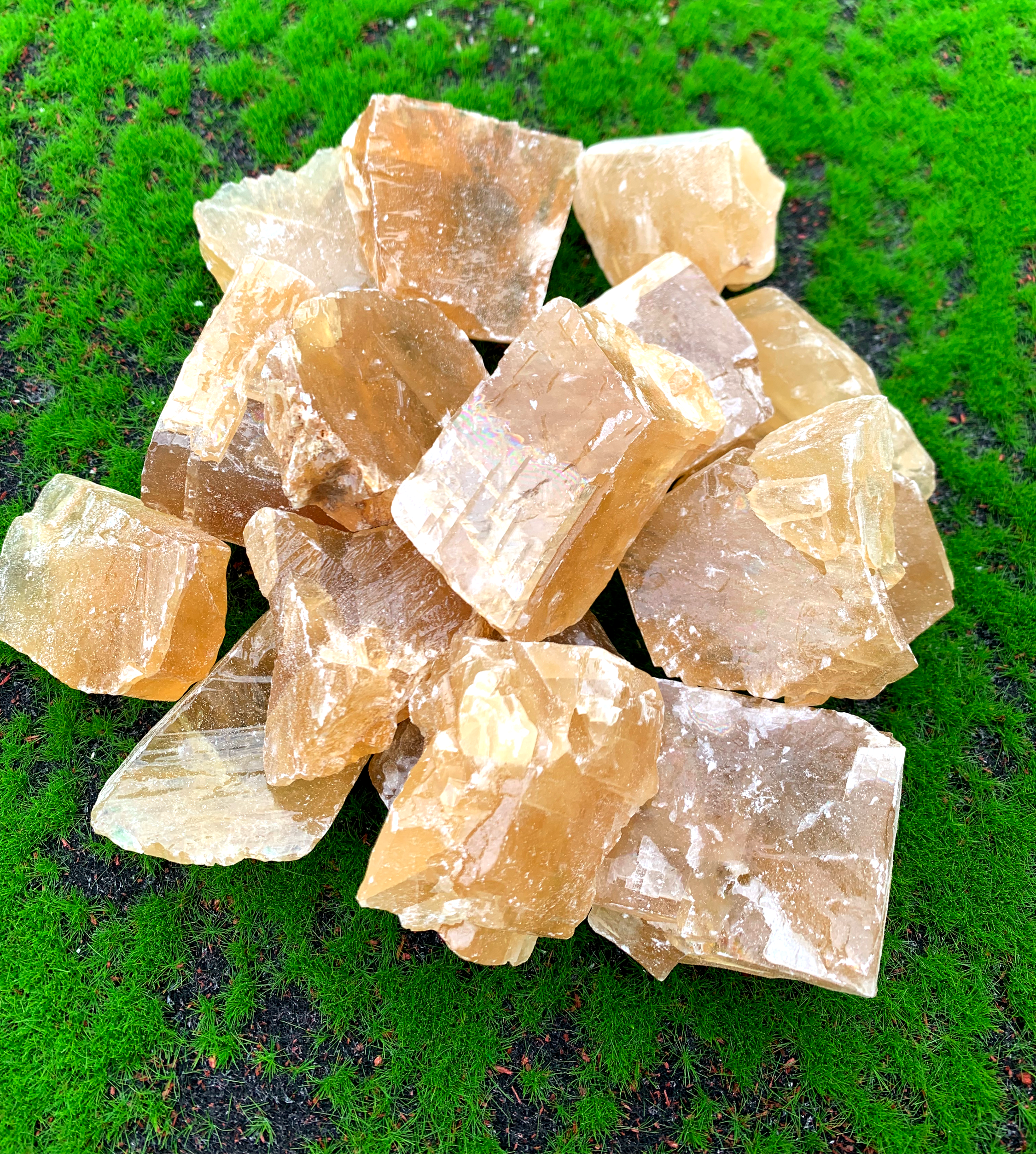 Raw Honey Calcite Chunk image 1