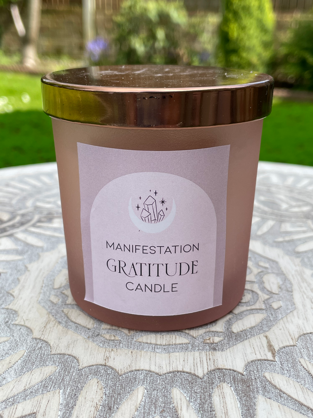 Gratitude Candle - Wild Rose Scent image 0