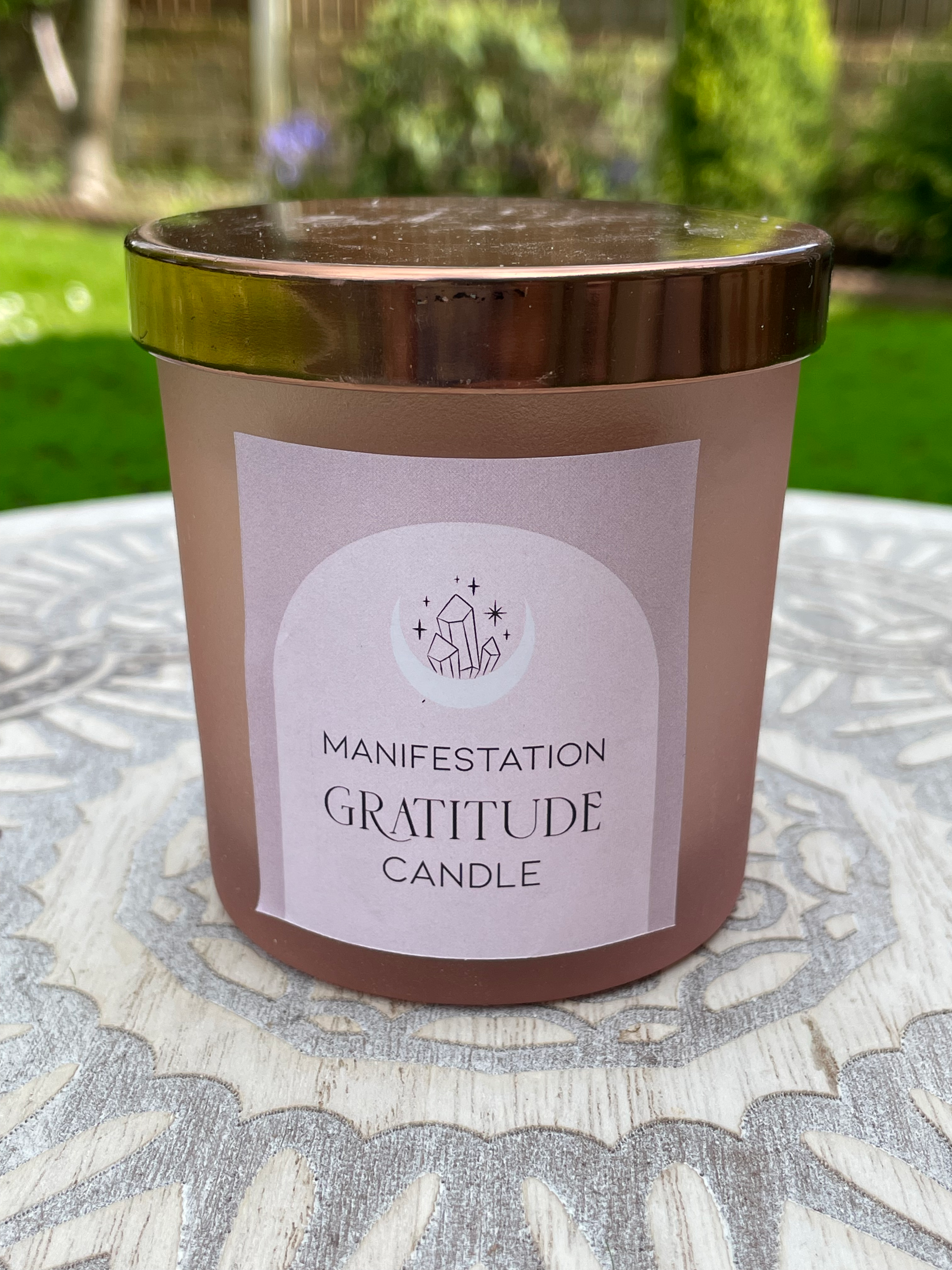 Gratitude Candle - Wild Rose Scent image 0