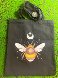 Forest Bee Cotton Tote Bag image 0