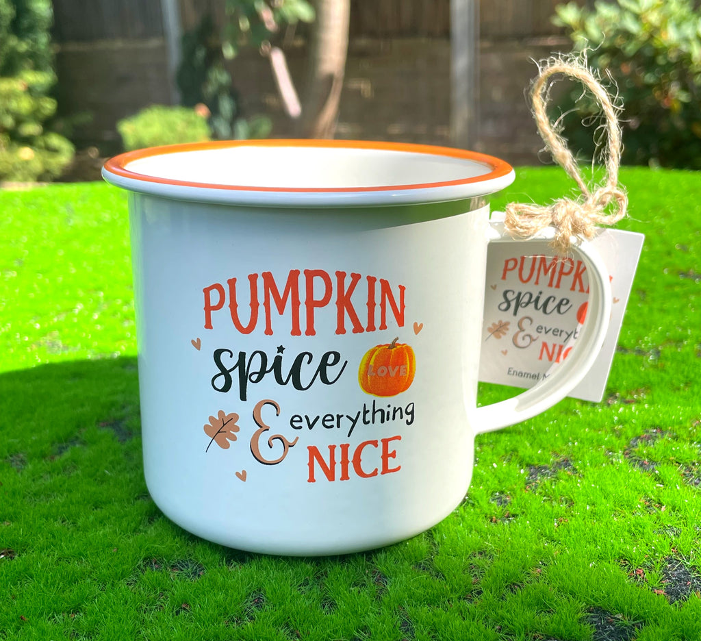Pumpkin Spice Enamel Mug image 1