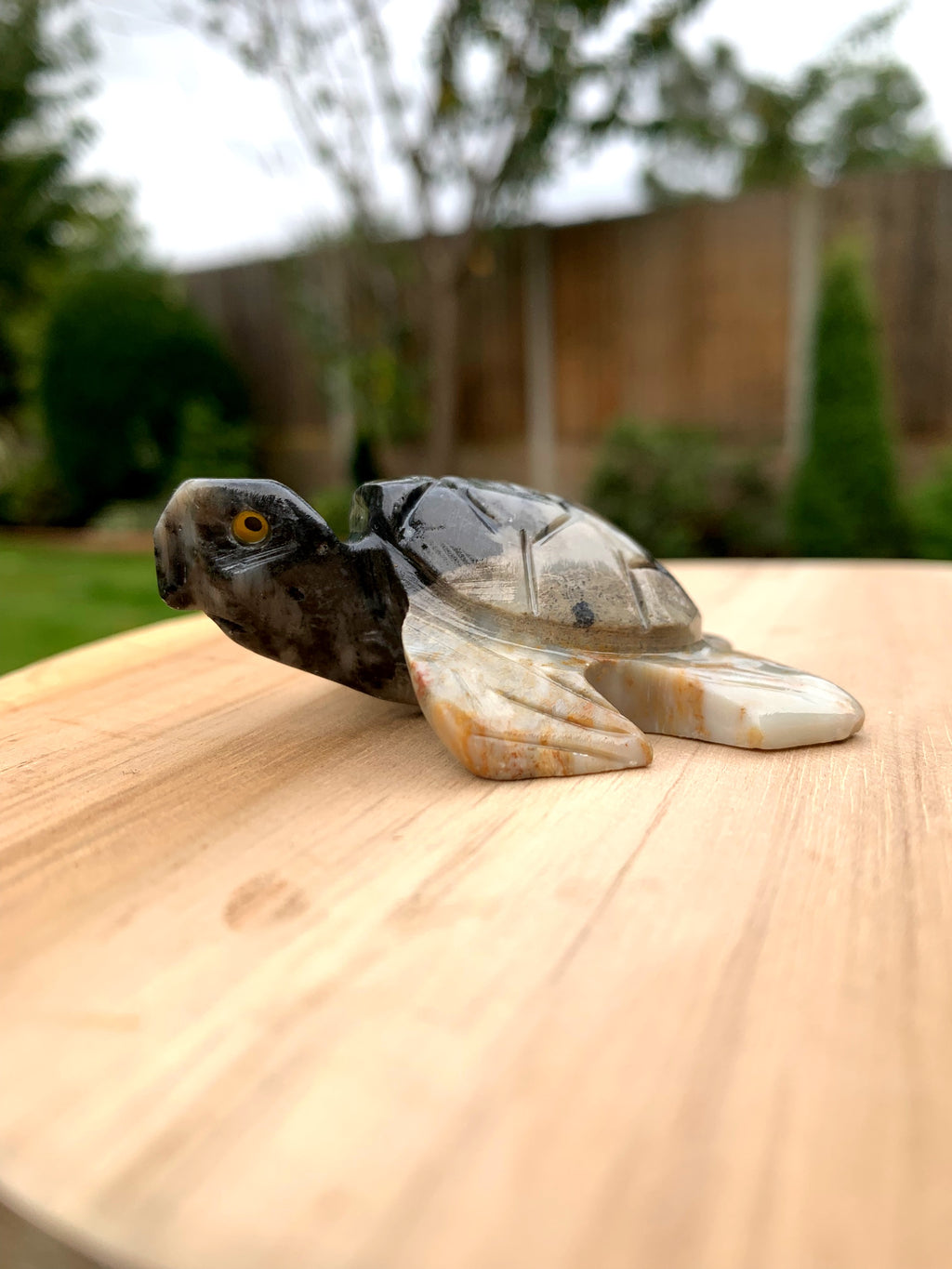 Soapstone Sea Turtle Carving - Medium image 1
