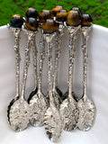 Tigers Eye Sphere Coffee Spoon image 0