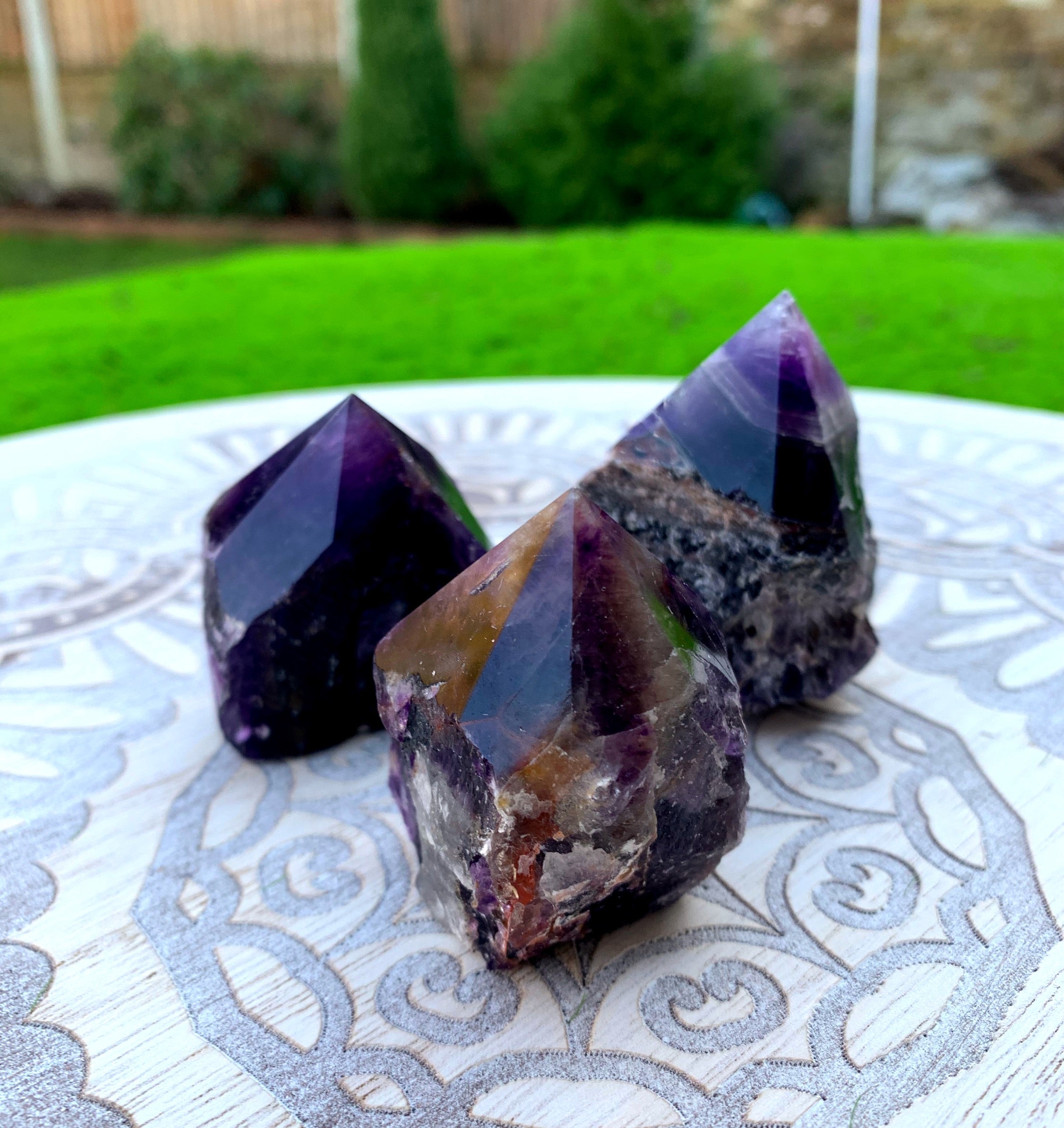 Amethyst Rough & Polished Point image 1