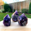 Amethyst Rough & Polished Point image 0