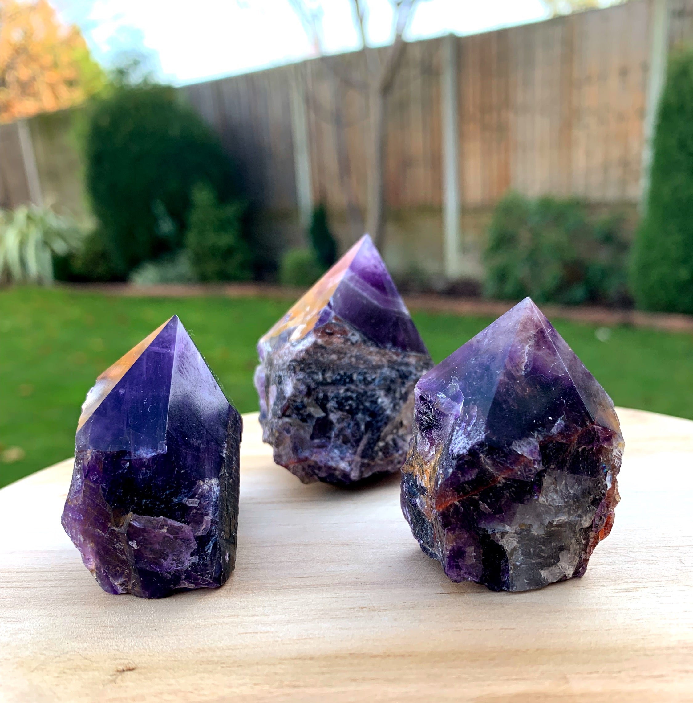 Amethyst Rough & Polished Point image 0