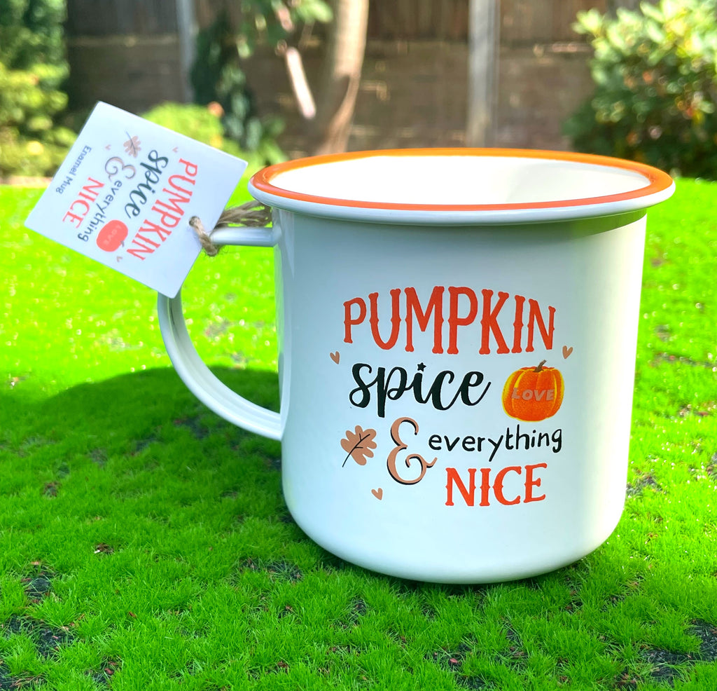 Pumpkin Spice Enamel Mug image 0