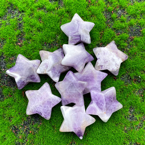 Chevron Amethyst Star Carving image 0