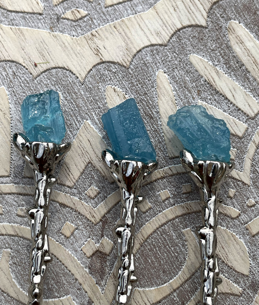 Raw Aquamarine Coffee Spoon image 1