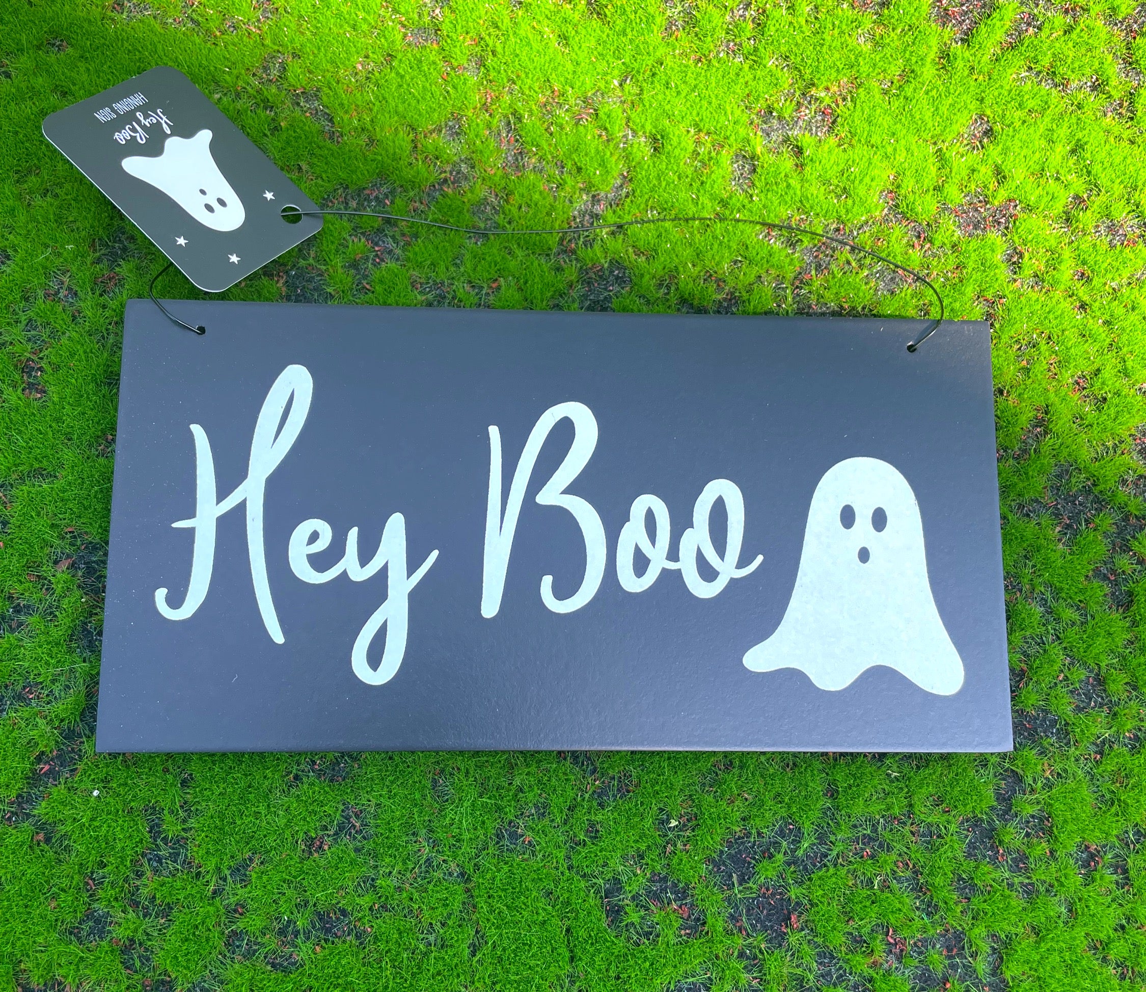 Hey Boo Hanging Sign image 0