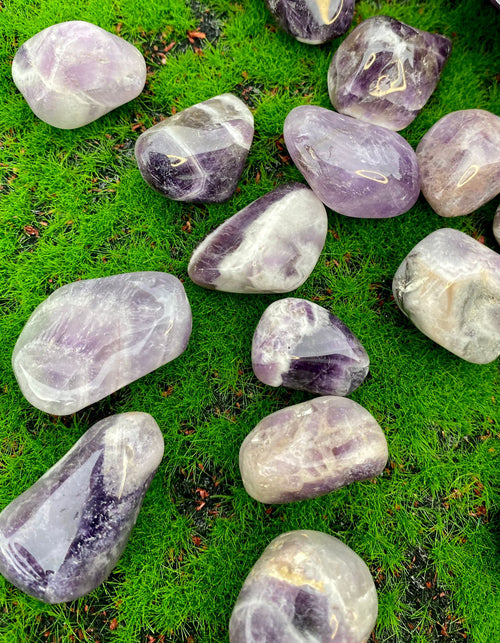 Chevron Amethyst Tumble-stones image 1