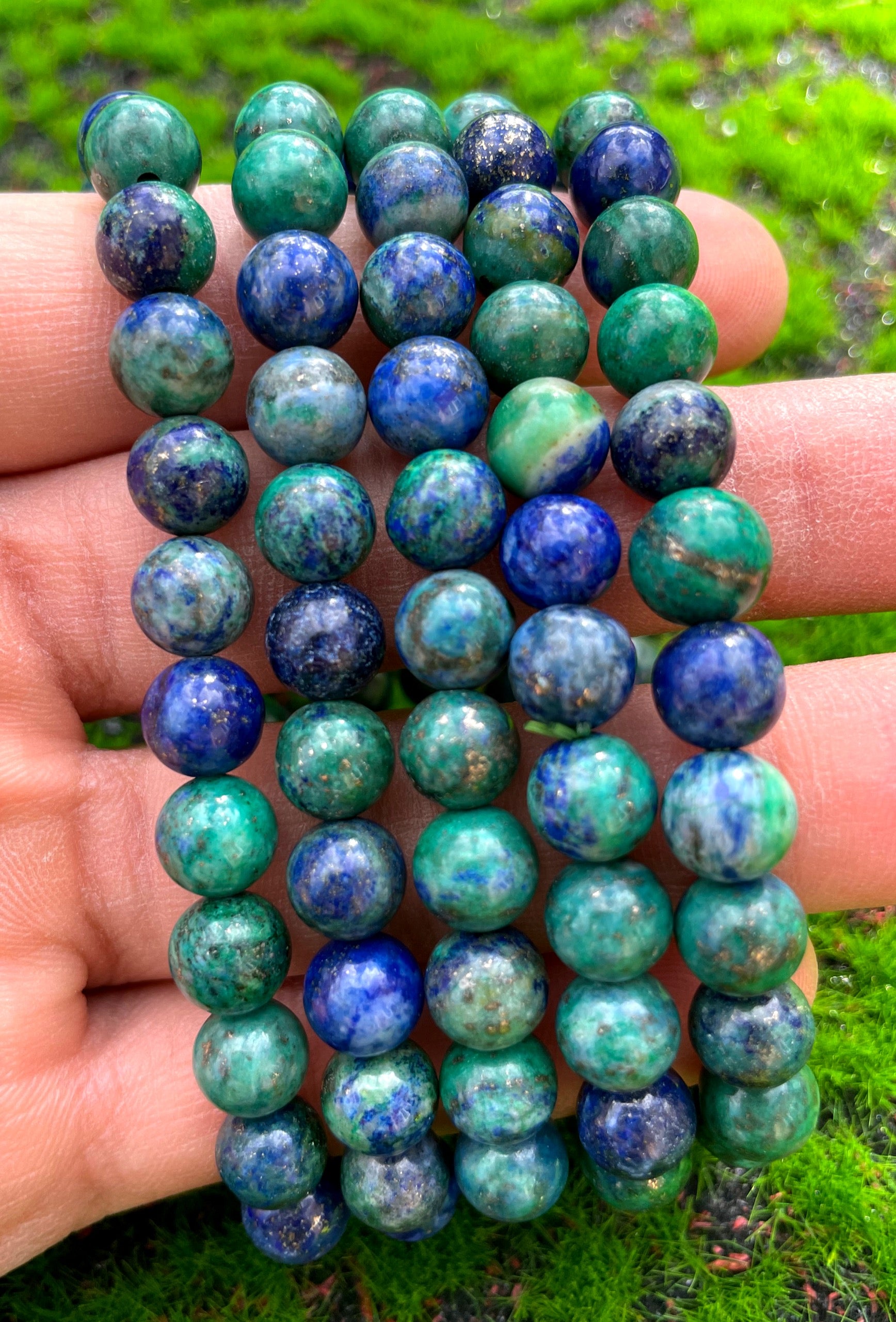 Malachite Mixed Lapis Lazuli Bracelet image 2