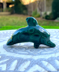 Malachite Dolphin Carving image 0