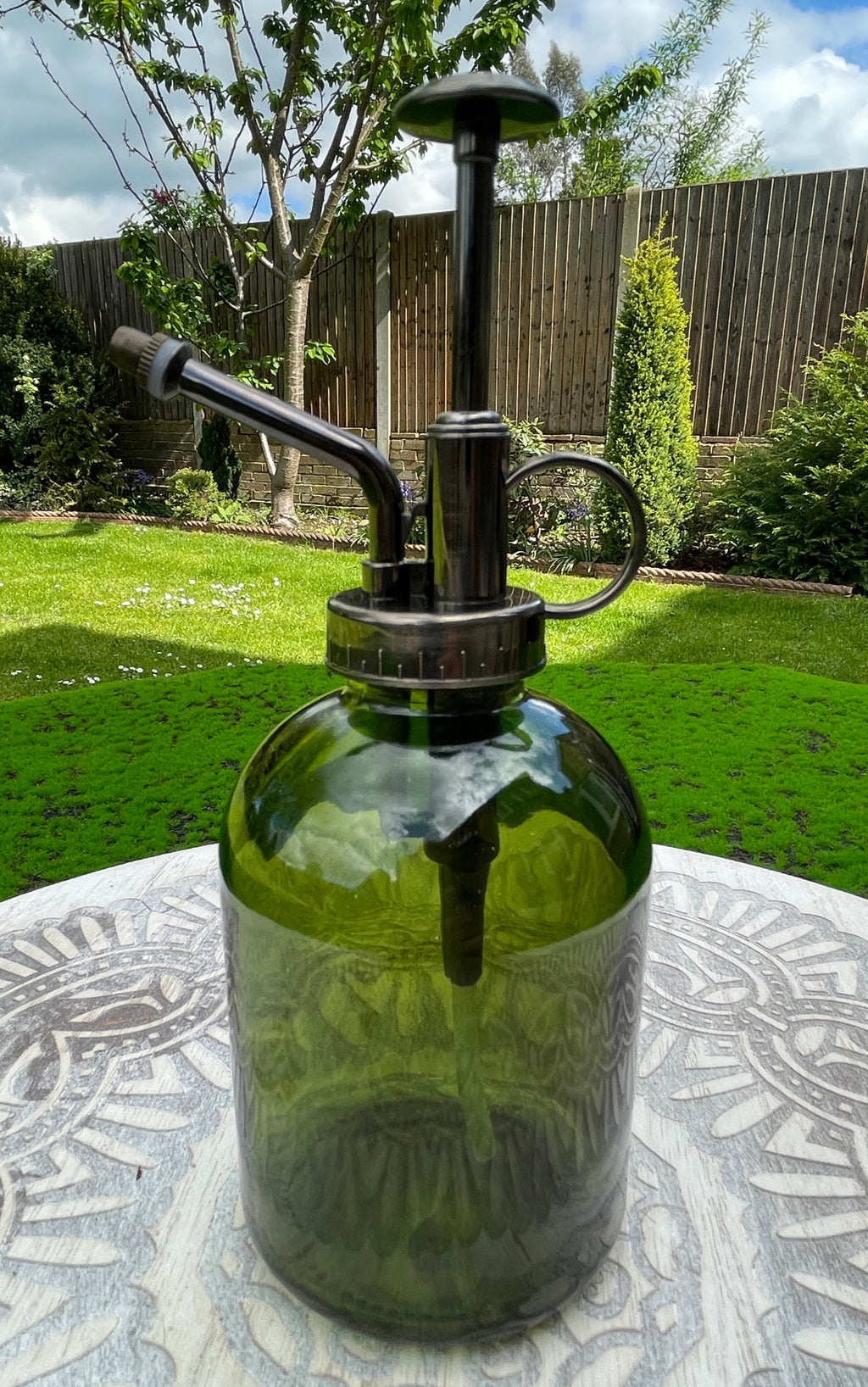 Green Glass Plant Mister image 0