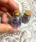 Amethyst Chip Corked Bottle image 0