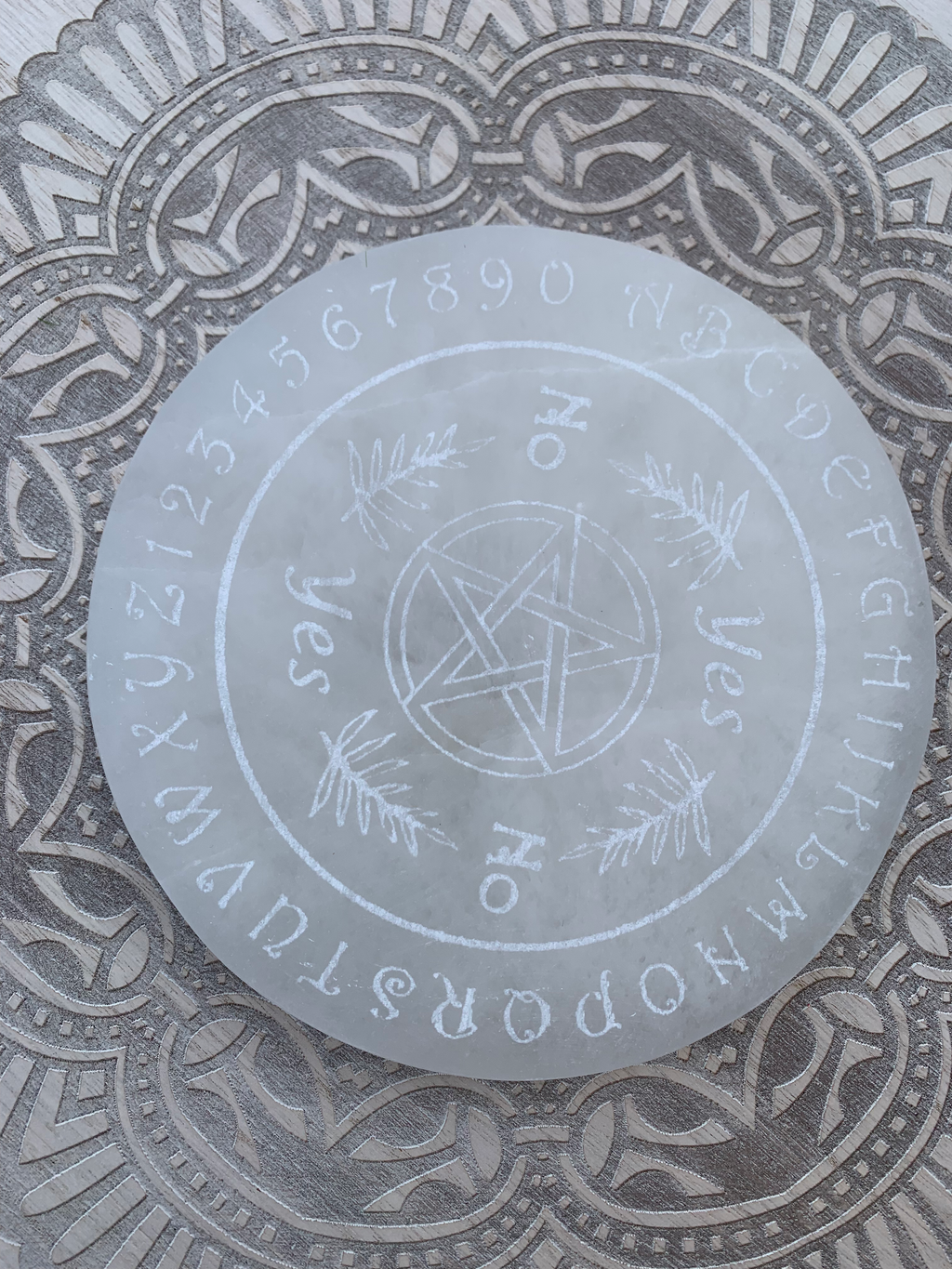 Selenite Pendulum Charging Plate (Large) image 1