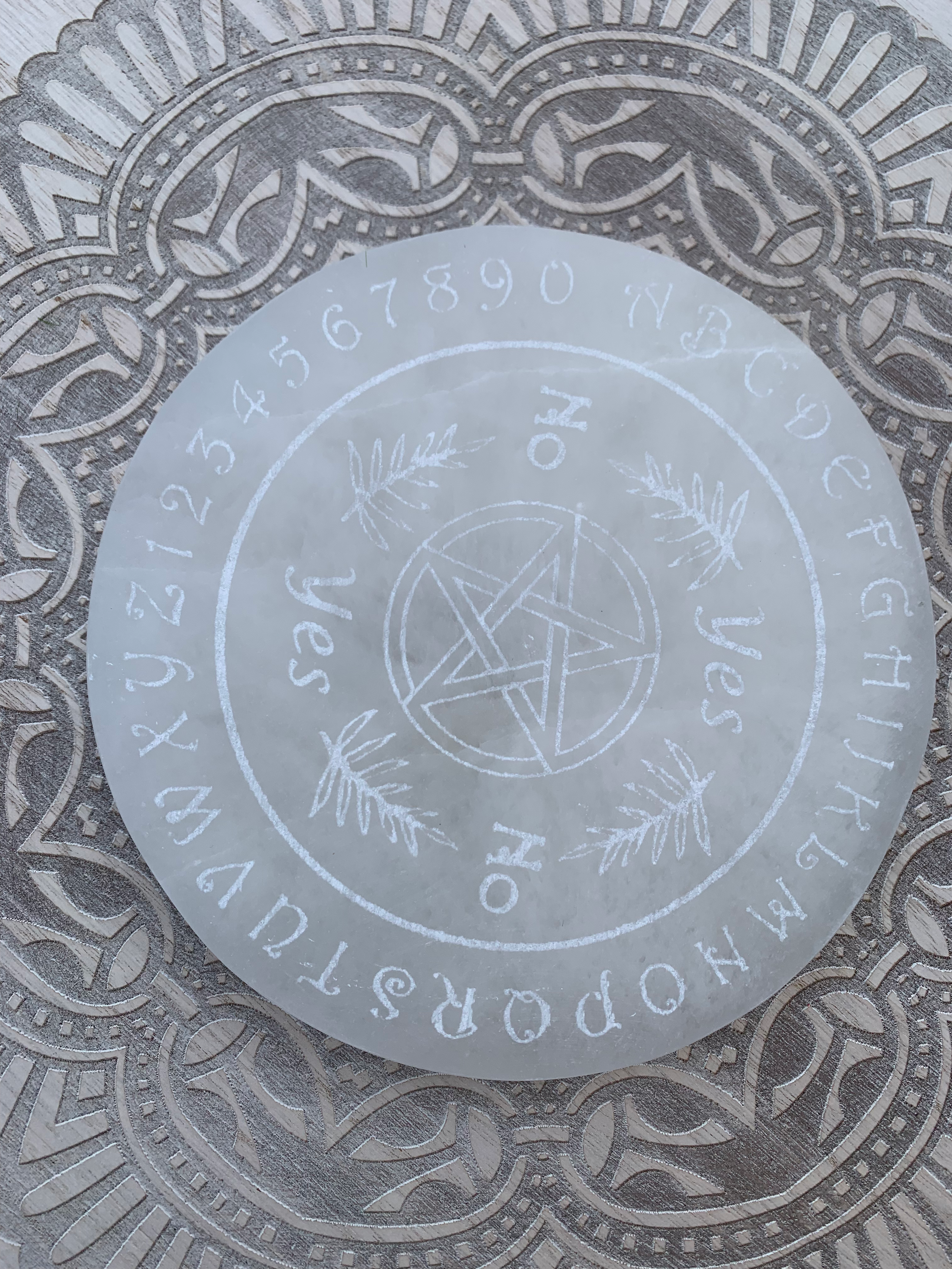Selenite Pendulum Charging Plate (Large) image 1